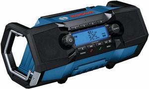 BOSCH GPB18V-2CN 18V Compact, Portable Jobsite Radio with Bluetooth 5.0, 100 Ft. Range, 120V AC/DC Power Adapter Included