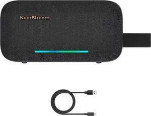 Portable Bluetooth Speaker, Wireless Speakerphone with Microphone, Powerful Sound, USB Speaker with 15H Playtime, Support Multiple Speaker Pairing for Home, Outdoors, APS10