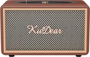 Wireless Bluetooth Speaker,Retro Wooden Bluetooth Speaker 5.2 Version - Powerful 40W Sound, 5000mAh Battery, Long-lasting Playback