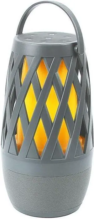 Limitless TikiTunes Pro Portable Bluetooth 10-Watt Speaker with 3-Mode LED Flame Light, Pair up to 100 Speakers, 4000 mAh Battery for iPhone/iPad/Android (Graphite)