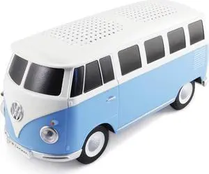 BRISA VW Collection - Volkswagen Portable Bluetooth Speaker Wireless Box with rechargable battery T1 Bus Campervan (Scale: 1:20/Classic Bus) (Blue)