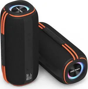 Dolphin DR-60 30W Waterproof Portable Bluetooth Speaker | Perfect for Outdoor Adventures Like Hiking, Beach, Pool, or Shower, Bedroom, Garage