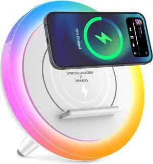 Wireless Charging Bluetooth Speake,Kids Bluetooth Speaker Best Birthday Gift Ideas for Teenage, Music Gifts,Teenage Year Old Girl Boy/Please use The Original Adapter(10W Wireless Charging)