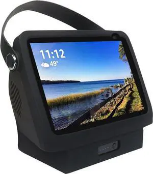 Battery Base for Show8 1st & 2nd Gen, Portable Show8 2nd Charger, Xiaodu Smarts Speaker Battery Stand 15600mAh, 9.5 Hours Work Time Protector with HandleBlack