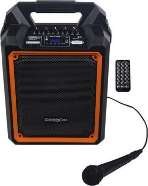 ChromaCast Portable 60 watt Rechargeable Bluetooth PA Speaker w/Microphone, (CC-PPA-60)