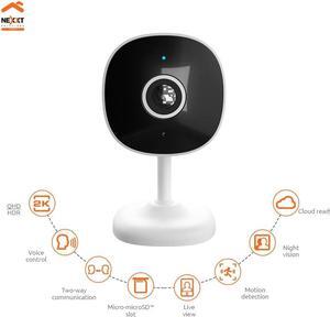 Nexxt 2K Indoor Camera - Smart Wi-Fi Home Security, Wireless Baby Monitor, Dog & Nanny Cam, Easy to Use App, Indoor Room Camera, Human Detection & Night Vision, Camaras De Seguridad para Casa (2PK)