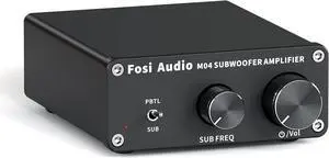 Fosi Audio M04 Subwoofer Amplifier for Home Theater Mono Channel Digital Class D Integrated Power Amp for Passive Speakers Subwoofer Rated 100W MAX Fosi Audio M04 Subwoofer Amplifier for Home Theater Mono Channel Digital Class D Integrated Power Amp for Passive Speakers Subwoofer Rated 100W MAX