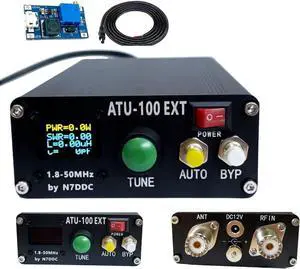 Malahit ATU-100 EXT Antenna Tuner 1.8-50MHz atu100 by N7DDC 7x7 0.96 Inch OLED 3.2 Firmware Programmed with Housing Assembled Machine with USB CableNo Battery Compatible with Radio Antenna Malahit ATU-100 EXT Antenna Tuner 1.8-50MHz atu100 by N7DDC 7x7 0.96 Inch OLED 3.2 Firmware Programmed with Housing Assembled Machine with USB CableNo Battery Compatible with Radio Antenna