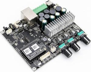 Amplifier Board, Arylic WiFi & Bluetooth 5.0,50W2 Stereo Pair + 100W Sub Class D Stereo Amplifier,Multiroom/multizone Home Audio Amplifier Board for DIY Speaker-Up2stream Amp 2.1