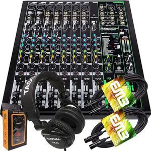 Mackie ProFX12v3 12-Channel Mixer with Built-in Effects and USB + Pro Headphone with Pair of EMB XLR Cable and Gravity Magnet Phone Holder Bundle, TH02 (2)+M (PROFX12V3+TH02+XLR(2)+M) Mackie ProFX12v3 12-Channel Mixer with Built-in Effects and USB + Pro Headphone with Pair of EMB XLR Cable and Gravity Magnet Phone Holder Bundle, TH02 (2)+M (PROFX12V3+TH02+XLR(2)+M)