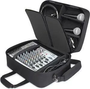 USA Gear DJ Mixer Travel Travel Bag Fits Yamaha MG10XU, MG06X, Mackie Mix8 8-Channel, Behringer Xenyx Q502USB, Adapters, Headphones, Laptops - Customer Interior, Water Resistant Exterior (Black) USA Gear DJ Mixer Travel Travel Bag Fits Yamaha MG10XU, MG06X, Mackie Mix8 8-Channel, Behringer Xenyx Q502USB, Adapters, Headphones, Laptops - Customer Interior, Water Resistant Exterior (Black)