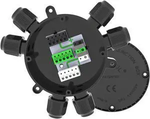 Junction Box Cable Connector Waterproof Cable Connector Junction Box Waterproof Electrical Connector Box 2-6 Way 22-10 AWG 32A for Ø4-9mm Cable (Easy to Install)