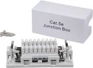 InstallerParts (10 Pack) Cat 5E Junction Box - 110 Punch Down Type  UL Listed
