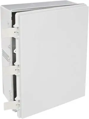 BUD Industries NBF-32334 Plastic Outdoor Poly PBT Blend, 19.69" L x 15.75" W x 7.87" D, White