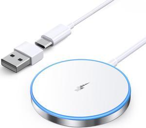 Magnetic Wireless Charger 15W Fast Charging Apple MagSafe Charger for iPhone 15/14/13/12 Pro/Max/Plus/Mini and  3/2/Pro 2/Pro Portable Magnet Charger Pad with Dual Charging Ports