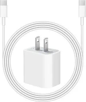 iPhone 15 Charger Fast Charging iPhone 15 Pro Max Charger Type C Charger Block iPad Pro Charger with 2 Pack 6FT Cable for iPhone 15/15 Plus/15 Pro/15 Pro Max/iPad Pro/Mini/Air/Air4//Samsung