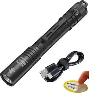 MT2A Pro EDC Flashlight 1000 Lumen USB-C Rechargeable 2X AA Battery Compatible Slim Penlight Including S Sticker