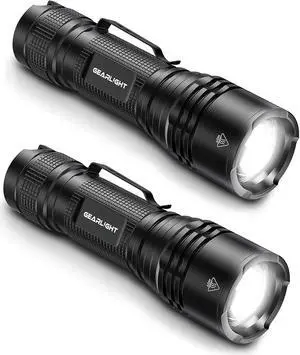GearLight LED Tactical Flashlights High Lumens - Mini Flashlights for EDC Carry - Compact Powerful Emergency Flashlights Made from Military-Grade Aluminum - Drop Resistant and Water Resistant