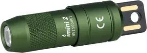 OLIGHT IMINI 2 EDC Rechargeable Keychain Flashlight, 50 Lumens Compact and Portable Mini Light, Tiny LED Keyring Lights with Built-in Battery Ideal for Everyday Carry and Emergencies (OD Green)