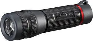 Coast GX10 550 Lumen Compact & Waterproof Dual Power LED Flashlight with Grip-Textured Handle, 4 Light Modes, Twist Focus & Pure Beam® Technology