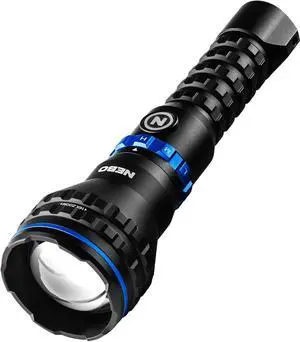 NEBO LUXTREME MZ60 Blueline Flashlight & Portable Charger | 1,000 Lumens, 5 Light Modes, 0.62 Mile Beam Distance, Rechargeable LED Flashlight, Waterproof & Durable, Includes USB-C Charging Cable