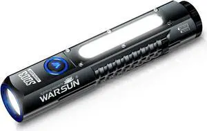 WARSUN Rechargeable Flashlight High Lumens, Super Bright Flash Light, Powerful Handheld LED Flashlight with 8 Lighting Modes, Portable Waterproof Flashlight for Camping, Home, Emergency