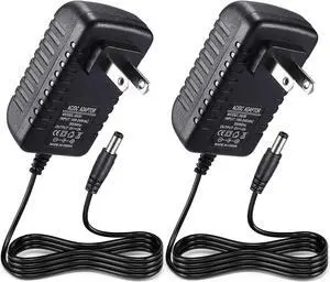 2PCS 5V 2A Power Supply Adapter DC 5V 10W Switching Power Adapter AC 100V-240V to DC 5 Volt 2 Amp Universal Switching Transformer 5.5 x 2.5mm Plug for Router CCTV Camera Cordless Phone