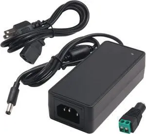 12V 5A Power Supply Adapter 100-240V AC to DC Converter with 5.5X 2.5/2.1mm Plug 12 Volt 5 Amp 4A 3A 2A 1A Switching Power Supply AC/DC Adapter for 12V 5050 3528 LED Strip Module Light