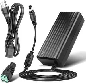 12V 5A Power Supply Adapter - LeTaoXing AC 100-240V 50/60Hz to DC 12V/5A 60W 12 Volt 5amp LED Driver Transformers Universal Switching for LED Strip Light CCTV Cameras