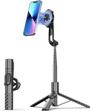 Tripod for iPhone, Selfie Stick for iPhone with Remote, Phone Tripod for Recording,Compatible with All Cell Phone and Camera, A67P-C (52")