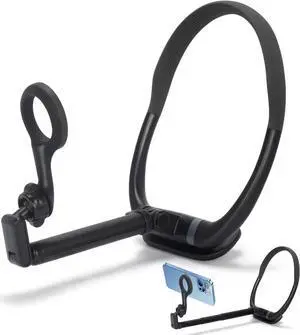 Neck Phone Holder for POV/Vlog, 2024 New Longer Phone Chest Mount Tripod for Selfie Video Recording, Hand Free Magnetic Mount with Anti-Shake Chest Strap Fit for Magsafe iPhone 15 14 13 12 Series