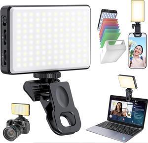 Phone Light, Selfie Light for iPhone/Camera, 3000mAh Rechargeable, 3 Lighting Modes, Clip-On for Photography/TikTok/Vlog/Video