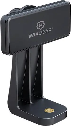 WixGear Magnetic Tripod Mount Strong Phone Holder for Tripod Compatible with iPhone and Android Devices Black