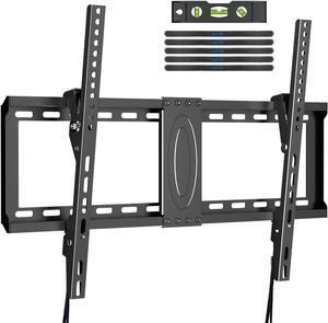 Tilt TV Wall Mount Bracket for Most 37-82 inch TV, Universal Mount with Max 600x400mm VESA and 132lbs Loading Capacity, Fits Studs 24" Apart, Low Profile with Magnetic Bubble Level (MT5082)
