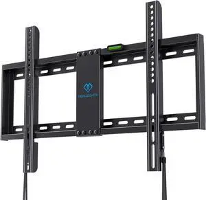 Fixed TV Wall Mount Bracket for 32-82 Inch LED LCD and OLED Flat Screen TVs - Fits 16- 24 Wood Studs Fixed TV Mount with VESA 600 x 400mm Holds up to 132 lbs PSLLK1