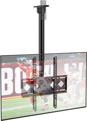AENTGIU Ceiling TV Mount - Hanging TV Mount Fits Most 24-65 inch LED, LCD, OLED, Plasma Flat Screen TVs - Adjustable Height Full Motion 360° Rotation Tilting Swiveling Flip Down TVs Mount