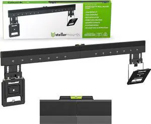 Ultra Slim Micro Gap Wall Mount for 43-100 inch TVs, Vesa 200x200-800x600, 165 lbs, Only.37 Profile, Kickstand, Magnetic Contacts, Tools & Bubble Level (2024 Model)