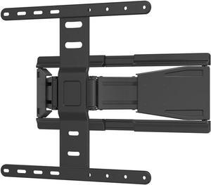 Monoprice Ultra-Slim Full-Motion Articulating TV Wall Mount Bracket - For 23-42in TVs Max Weight 66lbs VESA Up to 200x200 Concrete & Brick Compatible, Black