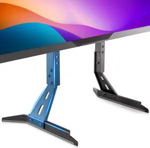 Universal TV Stand Base Replacement,Metal TV Legs-7 Level Height Adjustable,Desktop TV Stand Mount with Extra Long Legs for Most 32"-65" TVs Supports Max VESA 800x400mm Holds up to 120 LBS