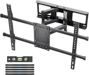 Suptek Full Motion TV Wall Mount for 32 to 84 Inch TV, Swivel and Tilt with Articulating Dual Arms, Max VESA 600X400mm, Holds up to 132lbs, Fits Max 16" Wood Studs, MA01A
