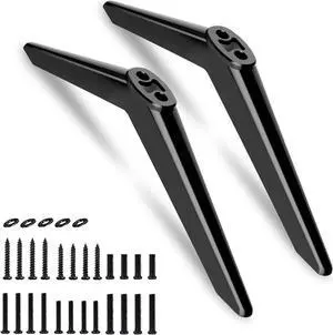 TV Stand Legs for RCA TV Replacement Stand Base for RCA RTU5540 RTU5540-D RTU5540-B RLDED5098-B RLED3221-D RTR4360-US PLED3996A-E TV Legs Replacement for RCA TV with Screws (Upgraded Version), Black