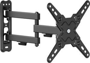 PL-223 Landscape to Portrait Vertical Rotation Full Motion TV Monitor Wall Mount Bracket Articulating Arms Swivel Tilt for Most 13" to 43" Flat Screen TV | Max VESA 200x200mm Up to 44lbs
