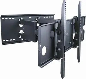 Monoprice Commercial Full Motion TV Wall Mount Bracket for 32" to 60" TVs up to 175lbs, Max VESA 750x450, Heavy Duty Works with Concrete and Brick