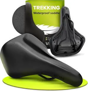 VELMIA Bike Seat 100% Waterproof I Bicycle Seat with Ergonomic Design - Bike Seats for Men and Women - Perfect for Trek Bikes & Peloton I Mountain Bike seat, Bike Saddle VELMIA Bike Seat 100% Waterproof I Bicycle Seat with Ergonomic Design - Bike Seats for Men and Women - Perfect for Trek Bikes & Peloton I Mountain Bike seat, Bike Saddle