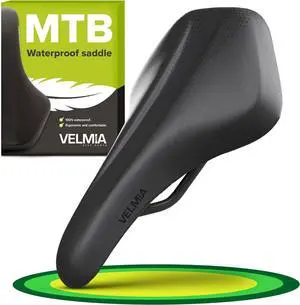 VELMIA Bike Seat 100% Waterproof I Bicycle Seat with Ergonomic Design - Bike Seats for Men and Women - Perfect for Trek Bikes & Peloton I Mountain Bike seat, Bike Saddle VELMIA Bike Seat 100% Waterproof I Bicycle Seat with Ergonomic Design - Bike Seats for Men and Women - Perfect for Trek Bikes & Peloton I Mountain Bike seat, Bike Saddle