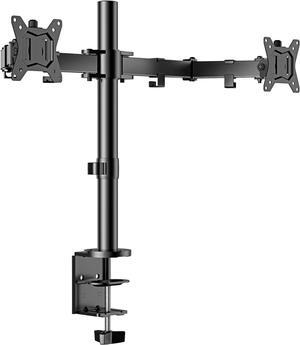 ErGear Dual Monitor Stand, Heavy Duty Adjustable Monitor Desk Mount for 2 Screens up to 32 Inches, Fully Adjustable Height, Tilt, Swivel, Rotate, Supports 17.6 lbs per Monitor Arm, Easy Installation