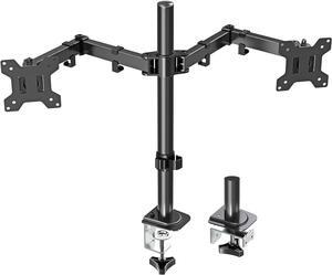 MOUNT PRO Dual Monitor Mount Fits 13-32 Inch/17.6lbs LCD Screen, Computer Monitor Desk Mount, Articulating Monitor Arm, Height Adjustable Monitor Stand for 2 Monitors, VESA Mount 75x75/100x100mm