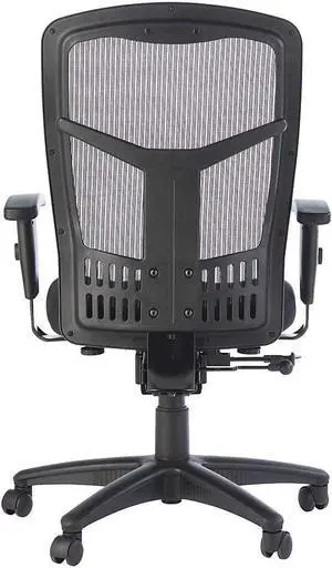Lorell ErgoMesh Executive Swivel Chair, High-Back, Black