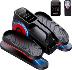 Under Desk Elliptical Machine, Ellipse Leg Exerciser Electric as Seen on TV for Seniors with Remote Control & 10 Adjustable Speeds,Quiet & Portable Mini Seated Pedal Exerciser
