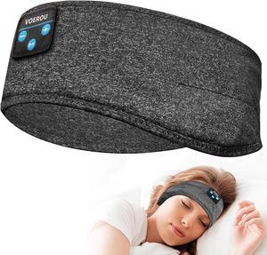 Voerou Sleep Headphones Sports Headband,Bluetooth Sleep Mask with Ultra-Thin Speakers for Side Sleepers,Headband Headphones for Running,Workout,Travel,Yoga,Insomnia,Meditation